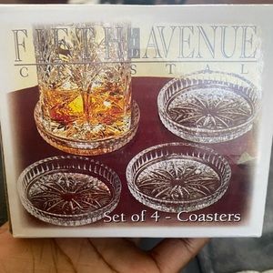 Fifth avenue crystal coasters